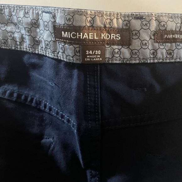 Michael Kors men’s dress pants size 34 x 30 color navy blue style Parker nwt - Picture 3 of 5